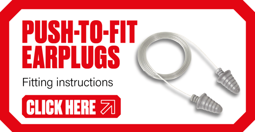 Fit your push-to-fit earplugs