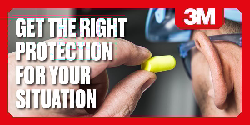 Get the right hearing protection with 3M 